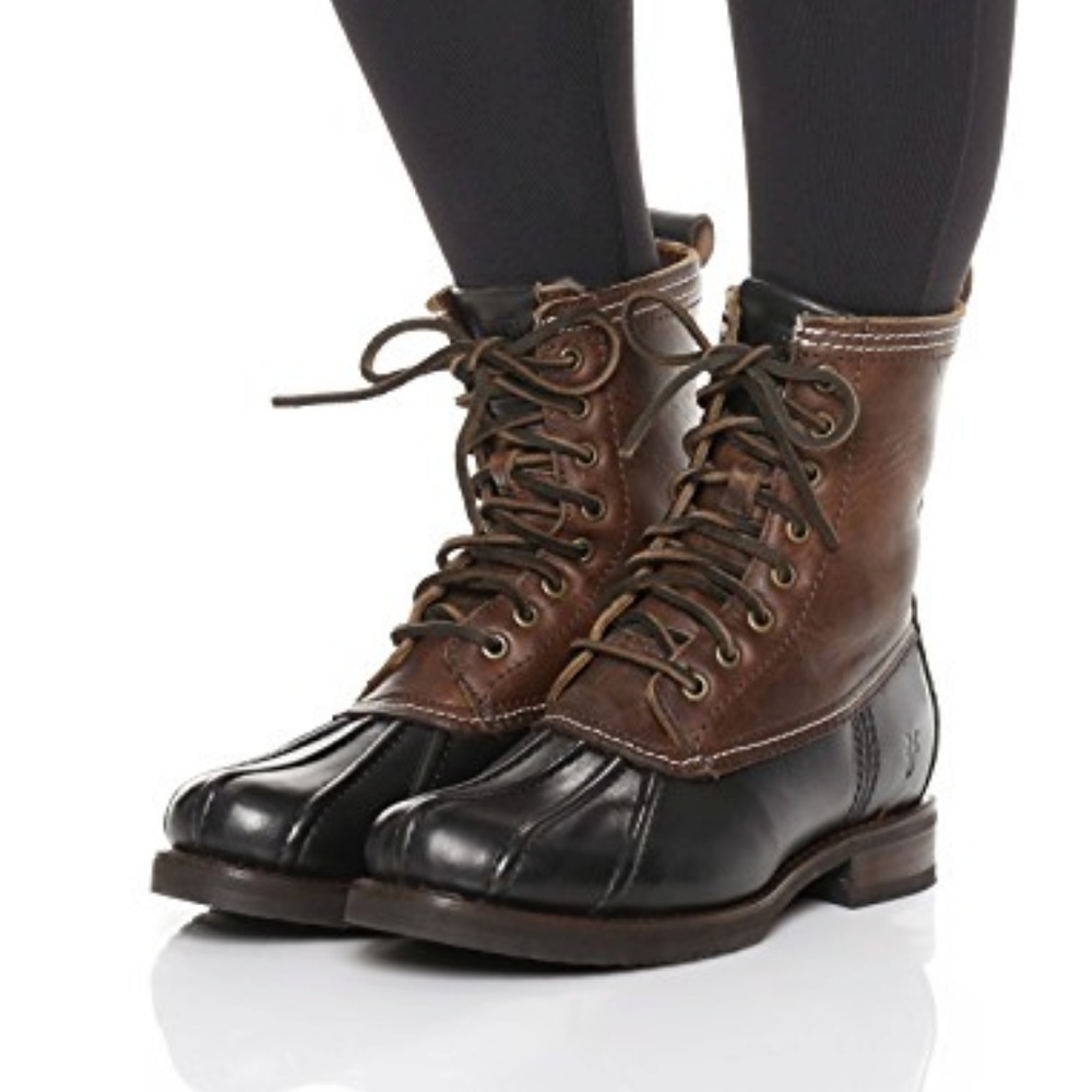 Frye Veronica Shearling Lined Boots - Black Multi